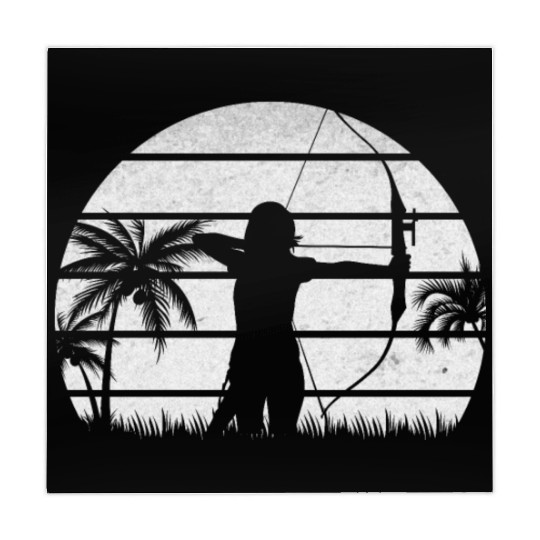 Archery Woman Archer Archery Bow & Arrow Archery Mahjong Mats