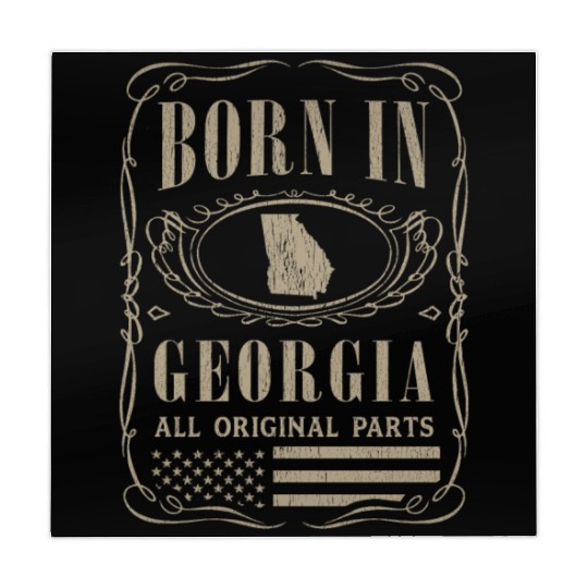 Vintage America US States Born Georgia Mahjong Mats