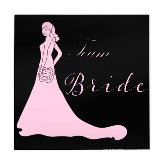 team bride pink silhouette bachelorette party Mahjong Mats