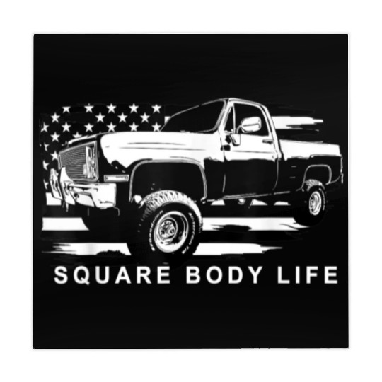 Squarebody American Flag Square Body Truck Mahjong Mats