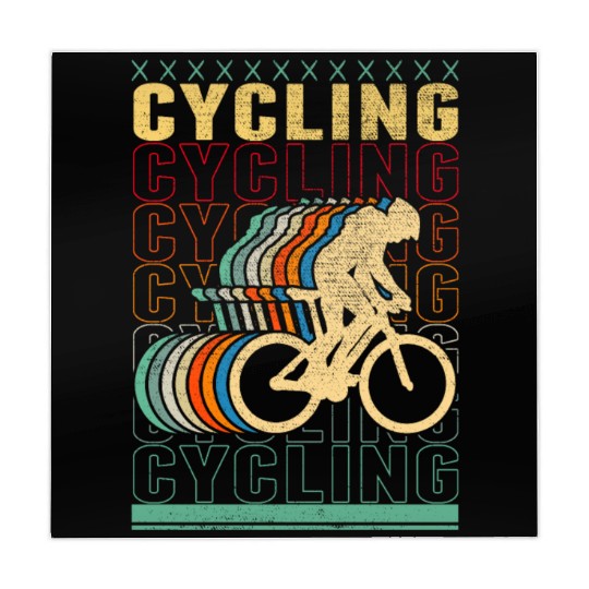 Retro Cycling Sports Lover Cyclist Mahjong Mats