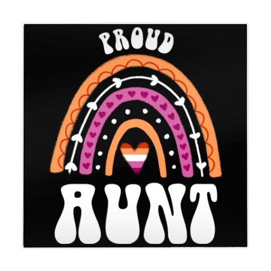 Proud Aunt Lesbian Pride Rainbow Mahjong Mats