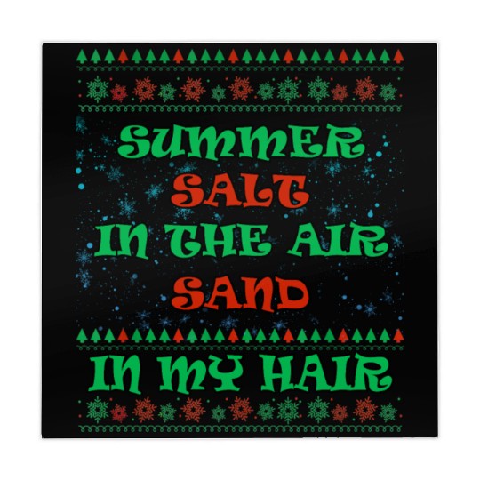 Salt In The Air Sand In My Hair Funny Sassy Mahjong Mats