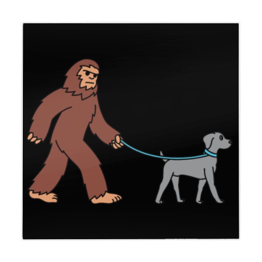 Bigfoot Sasquatch Walking Weimaraner Mahjong Mats