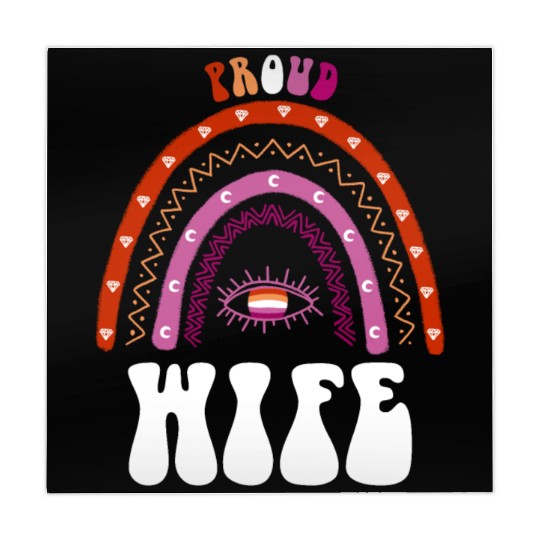 Lesbian Rainbow Proud Wife Lesbian Mahjong Mats