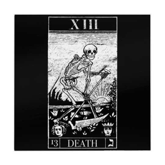 Blackcraft The Grim Reaper Vintage Death Tarot Car Mahjong Mats