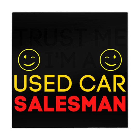 Trust Me I'm a Used Car Salesman (Gold & Red) Mahjong Mats