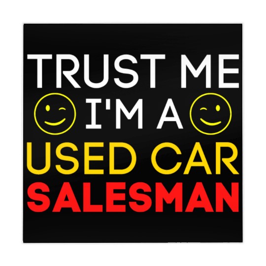 Trust Me I'm a Used Car Salesman (Gold & Red) Mahjong Mats