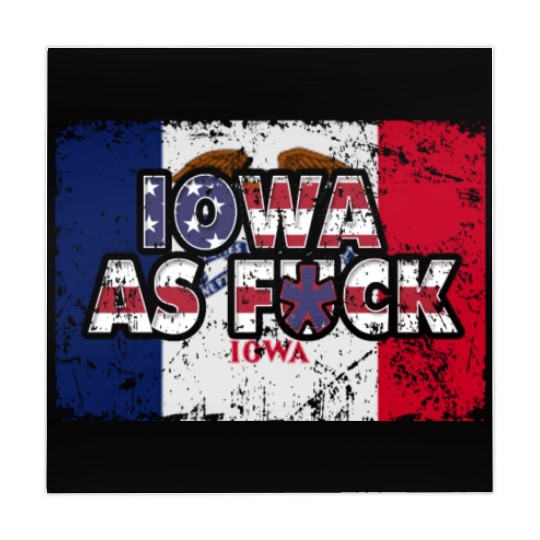 America US Flag State Flag Iowa Mahjong Mats