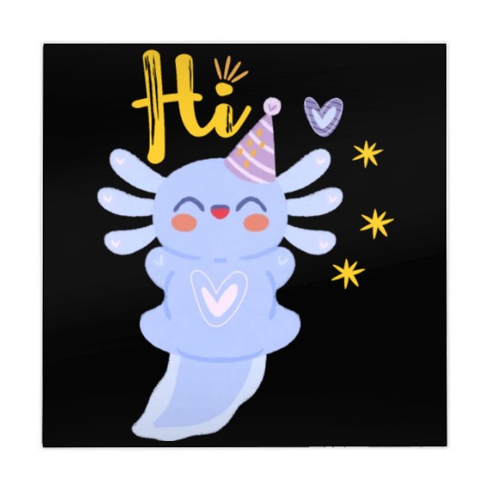 Baby Axolotl Art - 3 Mahjong Mats