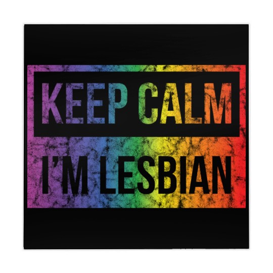 LGBT Gay Pride Lesbian Keep Calm I'm Lesbian Mahjong Mats
