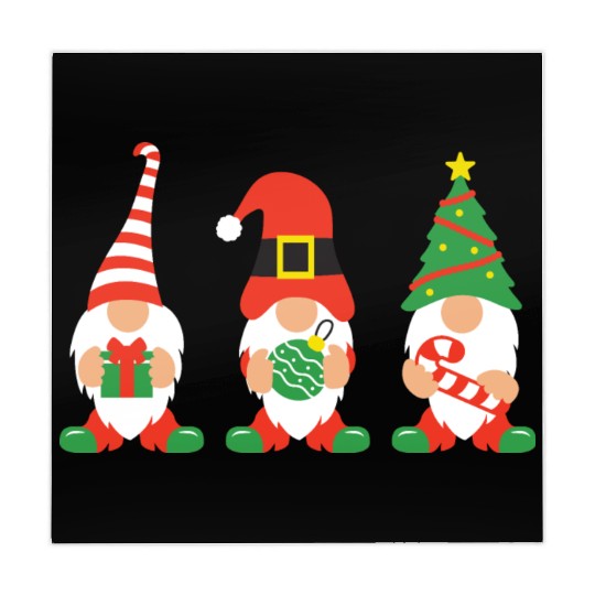 Christmas Gnomes with candy cane, gift Mahjong Mats