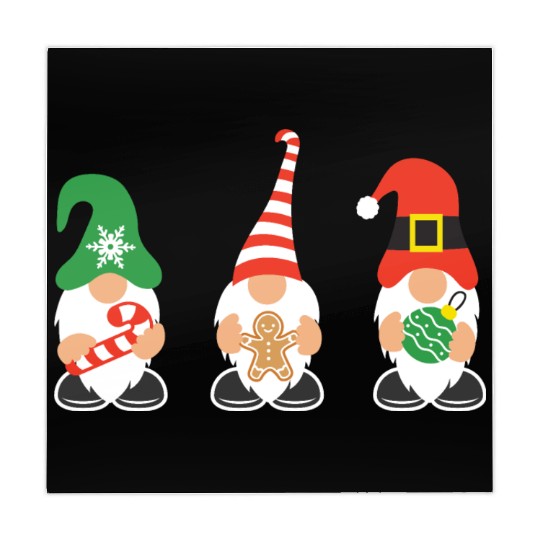 Christmas Gnomes with candy cane, gift Mahjong Mats
