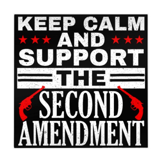 Keep Calm And Support The Second Amendment Gun Mahjong Mats