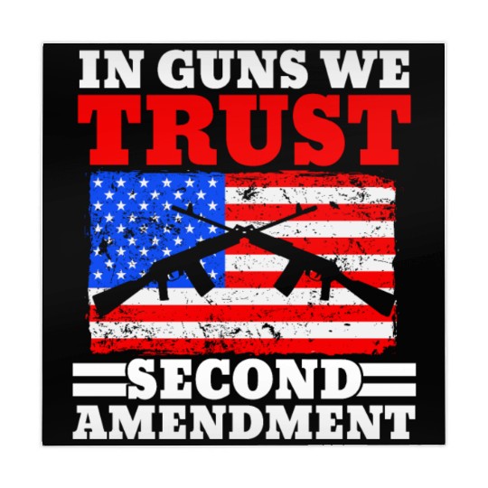 In Guns We Trust Second Amendment Gun Rights USA Mahjong Mats