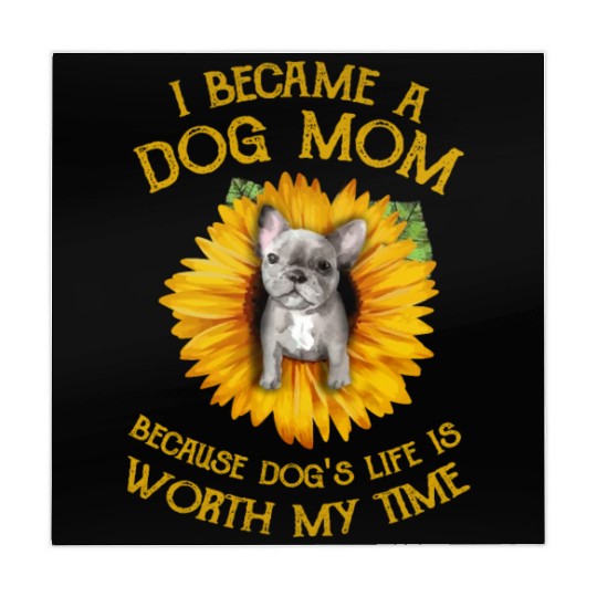 Frenchie Sunflower A Dog Mom Worth My Time Gift Mahjong Mats