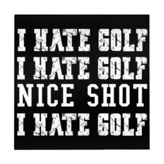 Mens Funny Golf Tees I Hate Golf But Nice Shot, Mahjong Mats