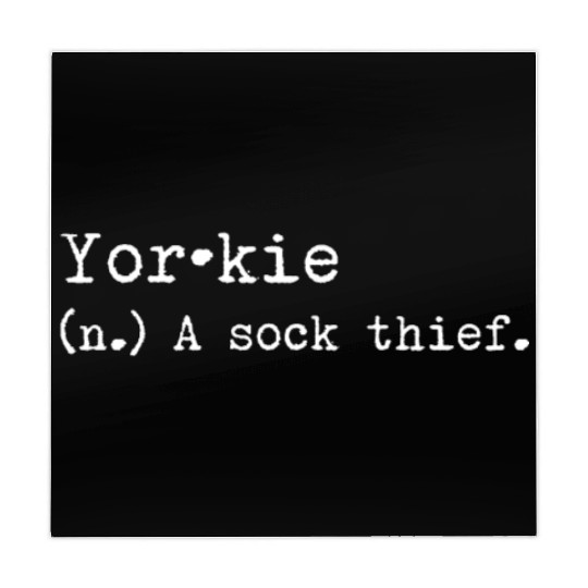 A Sock Thief Yorkshire Terrier Mahjong Mats