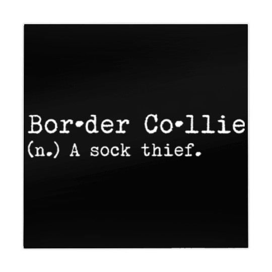 A Sock Thief Border Collie Mahjong Mats