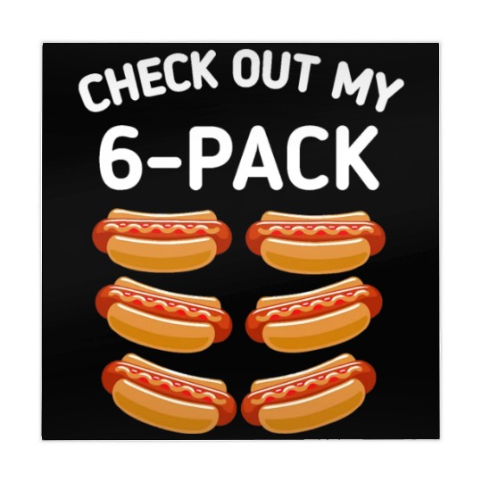 check out my 6 pack Hot dog funny gift hot dogs Mahjong Mats