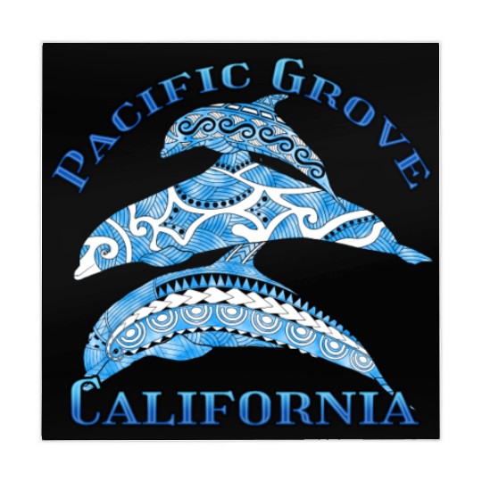 Pacific Grove California Vacation Tribal Dolphins Mahjong Mats