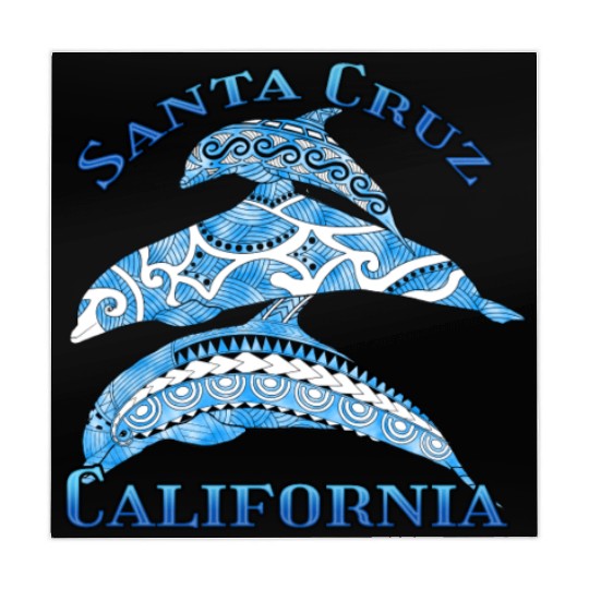 Santa Cruz California Vacation Tribal Dolphins Mahjong Mats