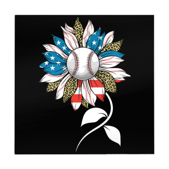 US Leopard Baseball Sunflower Women American Flag Mahjong Mats