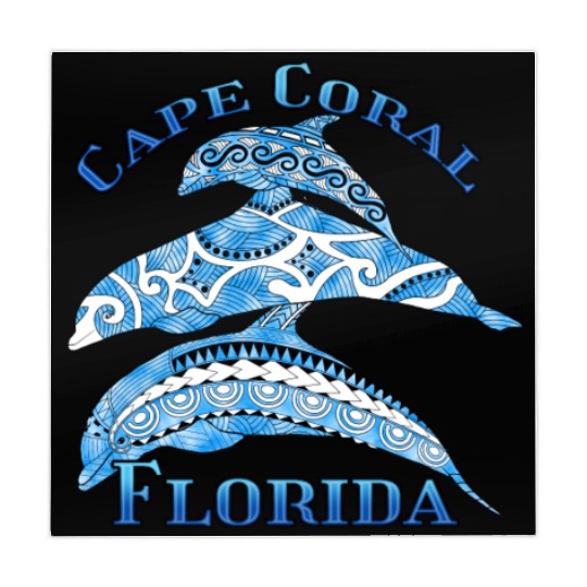 Cape Coral Florida Vacation Tribal Dolphins Mahjong Mats