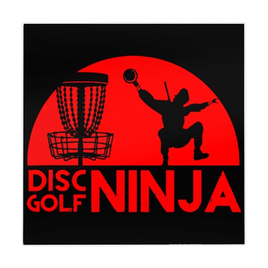 Cute Disc Golf Ninja Funny Gift For Man Women Mahjong Mats