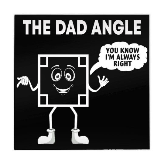 The Dad Angle Funny Fathers Day Dad who Loves Math Mahjong Mats