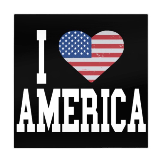 US Flag Proud American I Heart America, I Love Mahjong Mats