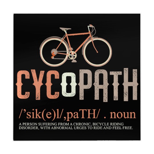 Cycopath Bicycle Cyclist Humor Cycling Lover Gift Mahjong Mats