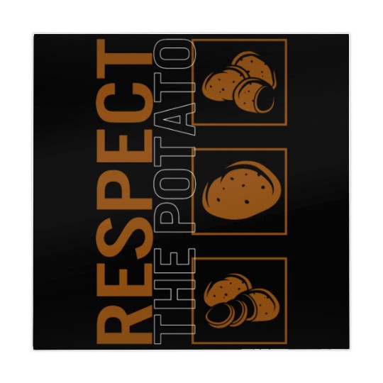 Potato Vegetable Mahjong Mats, Respect The Potato Mahjong Mats,