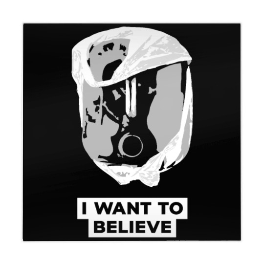 I Want To Believe 001 B-W Skull Mahjong Mats