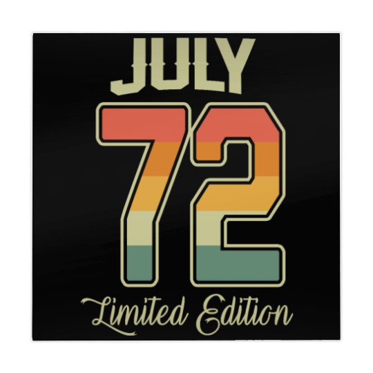 Vintage 50th Birthday July 1972 Sports Gift Mahjong Mats