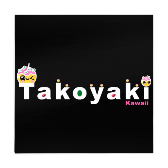 Kawaii Takoyaki Cute Japanese Food Vintage Design Mahjong Mats
