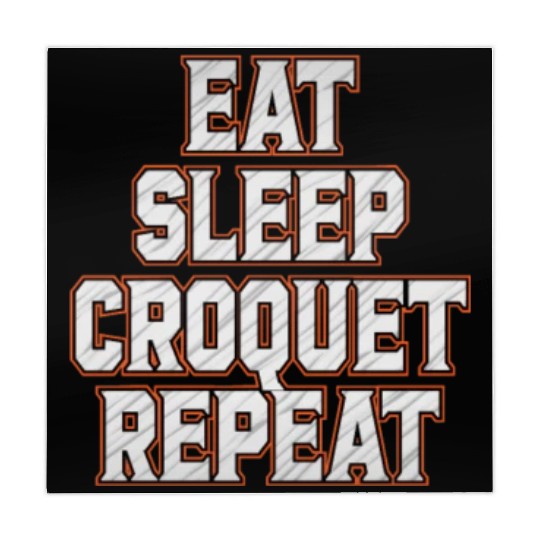 Croquet Repeat : Eat Sleep Croquetfather'smother's Mahjong Mats
