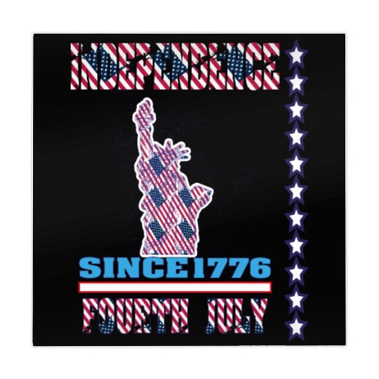 Pattern flag Independence Since 1776 Fourth July Mahjong Mats