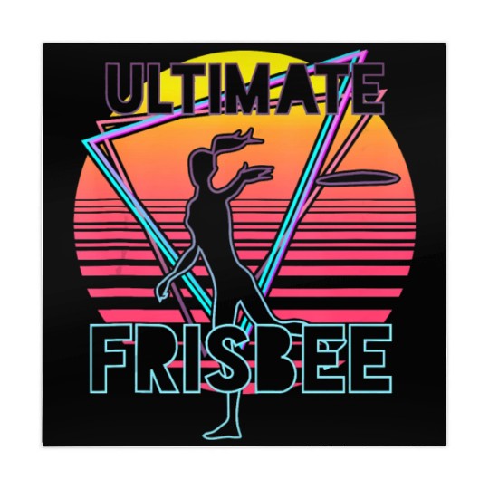 Retro Ultimate Frisbee Players Team Sports Disc Mahjong Mats