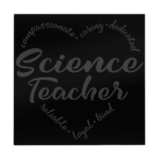 Science teacher with heart design Mahjong Mats