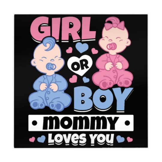 Girl Or Boy Mommy Loves You Newborn Baby Gender Mahjong Mats