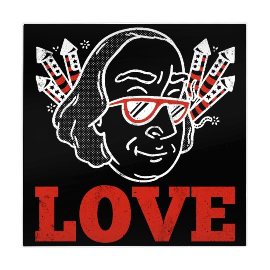 Love America Washington USA Flag 4th Of July Mahjong Mats