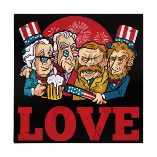 Love America American Presidents USA 4th Of July Mahjong Mats
