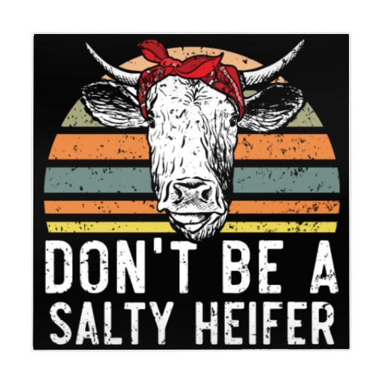 Don't Be A Salty Heifer Cow Whisperer Cow Farming Mahjong Mats