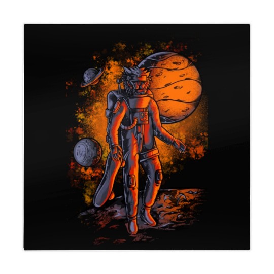 Lion astronauts in space Mahjong Mats