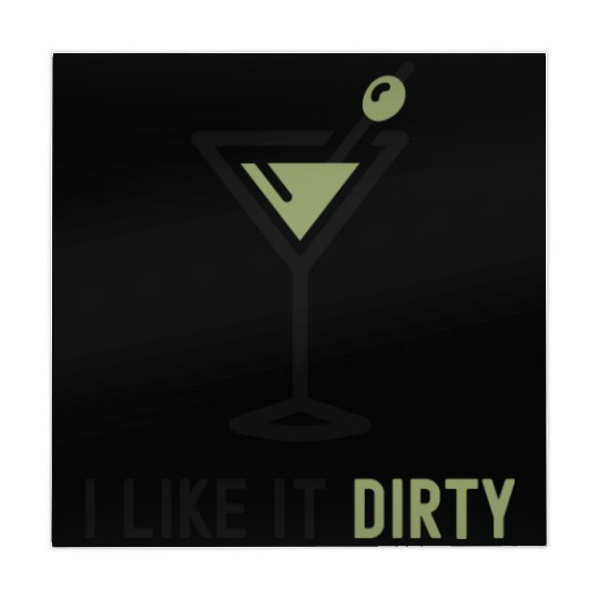I Like It Dirty Martini Glass Funny Drinker Mahjong Mats