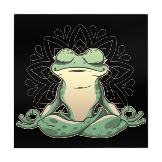 Frog Making Yoga Mahjong Mats