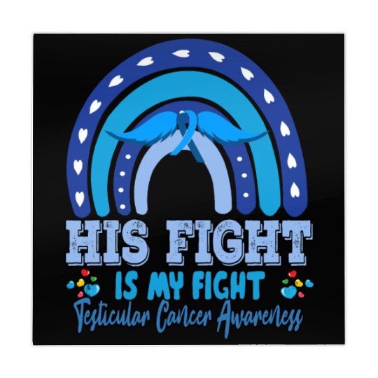 Testicular Cancer His Fight Is My. Funny Sarcasm Mahjong Mats