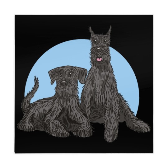 Schnauzer Dog Mahjong Mats