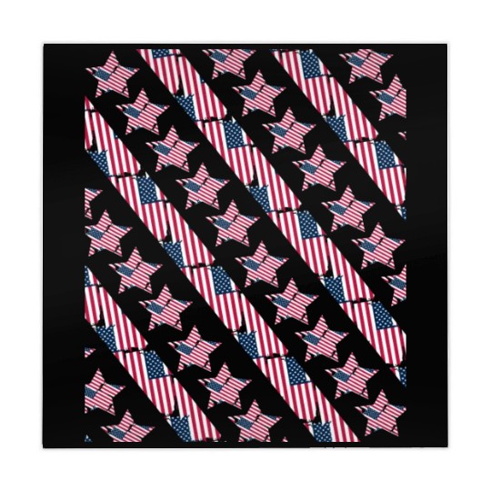 Pattern flag Independence Since 1776 Fourth July Mahjong Mats